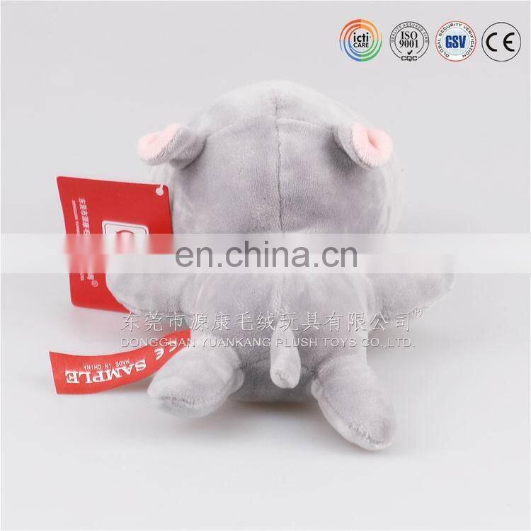 Plush animal hippo shape stuffed pillow
