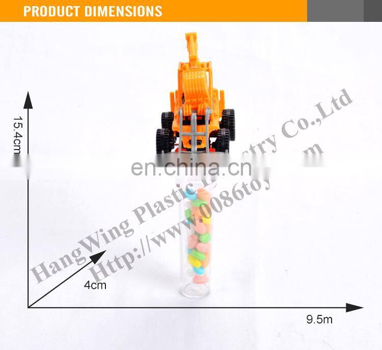 Cheap Promotional Toy Truck Plastic Candy Toys For Kids