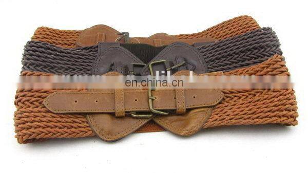 Fahion Elastic Braided Belt For Women Leather Belt Making Machine