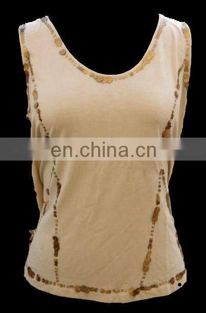 100% cotton jersey ladies tops 2017 designs