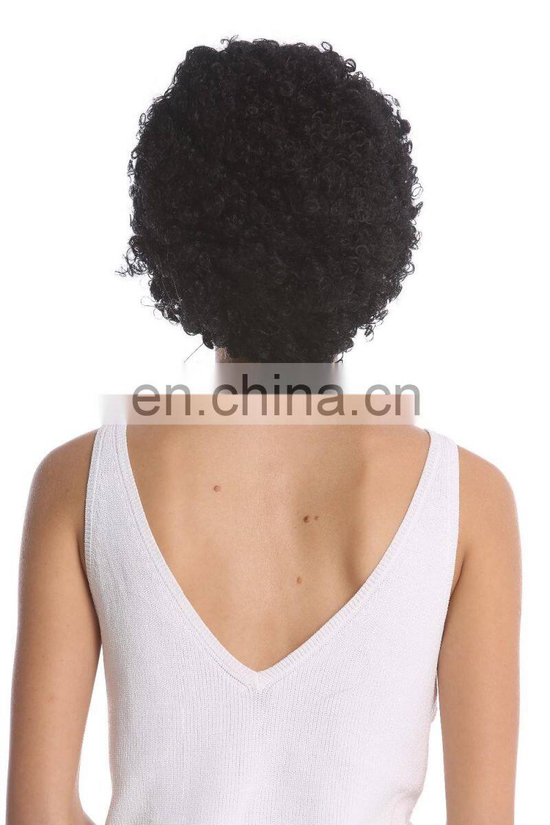 Short curly Afro party wigs for black women P-W211