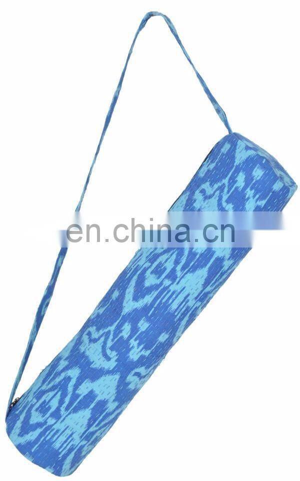 Indian Designer Kantha Yoga Bag Gymnastic Bag Boho Yoga Mat Tote Bag Trible Gym Bag