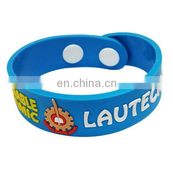 2D design soft PVC wristband bracelet