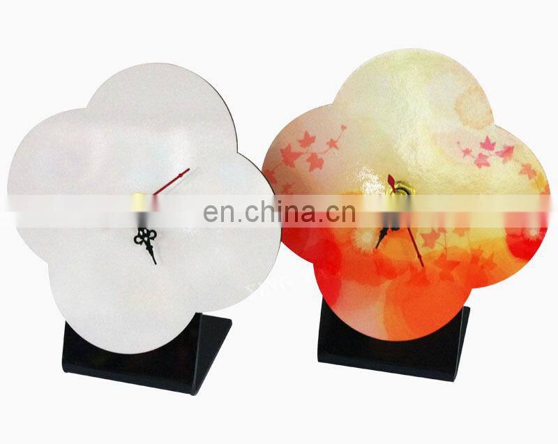 Sublimation MDF Wall Clock for home Decoration Sublimation MDF Desk Clock DIY Clock
