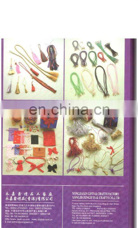 gold polyester packing satin rattail cord