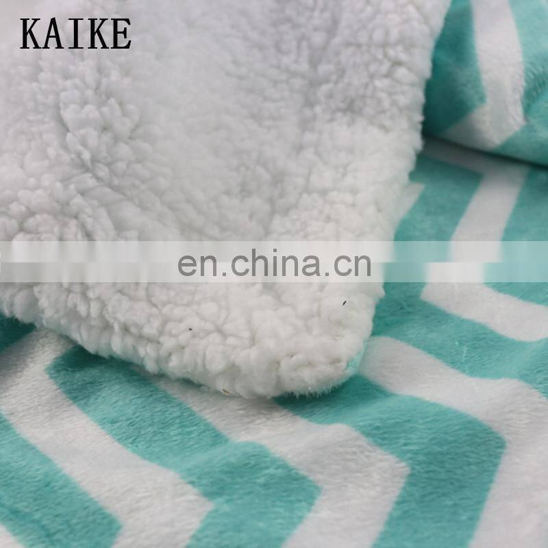 Custom warm super soft print muslin baby cot bedding set polar fleece flannel kids swaddle blanket 100% polyester