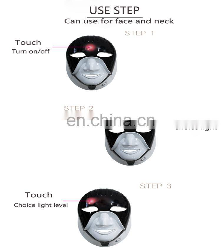 2018 Hot Home Use Portable LED Face Mask LED Facial Mask 7 Colors PDT Led Therapy Facial Mask Machine