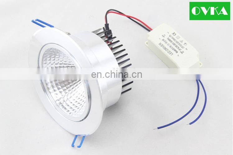 COB LED Round Downlight 5W 15W Commercial Use Light