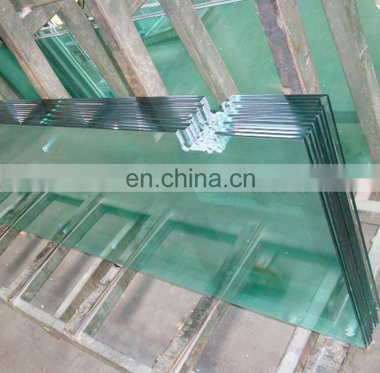 High quality modern design frameless tempered glass interior railing decorative safety toughened glass balustrade