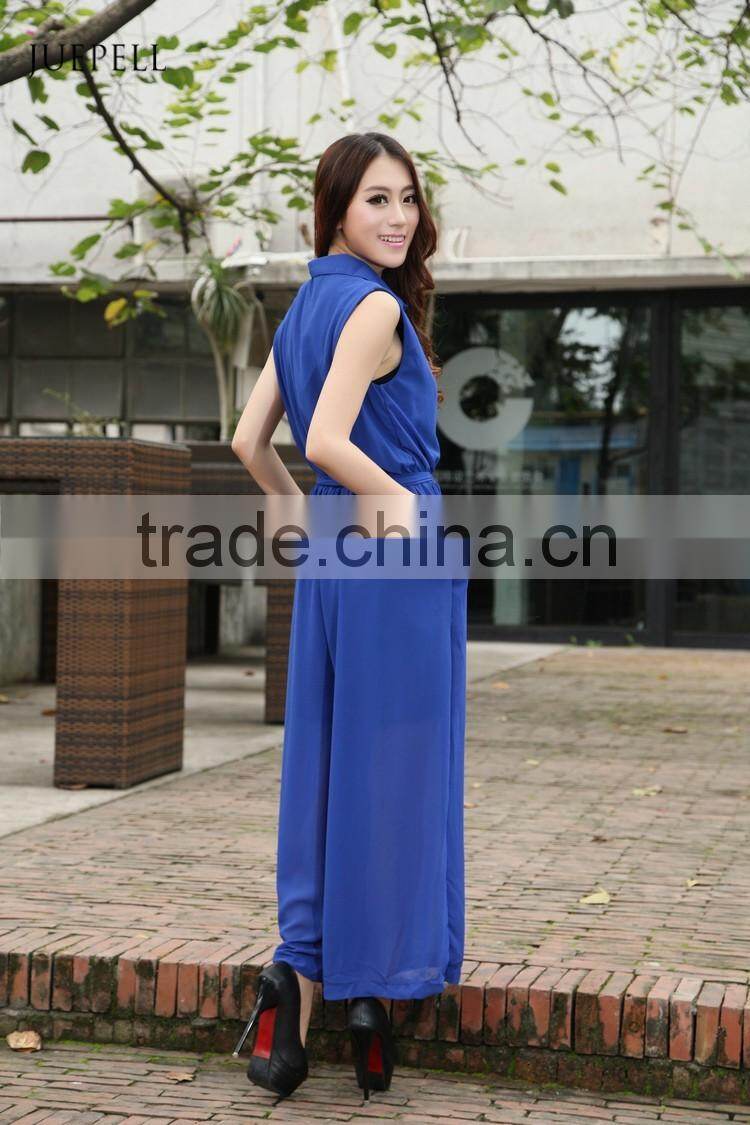 hot selling chiffon jumpsuit women jumpsuit