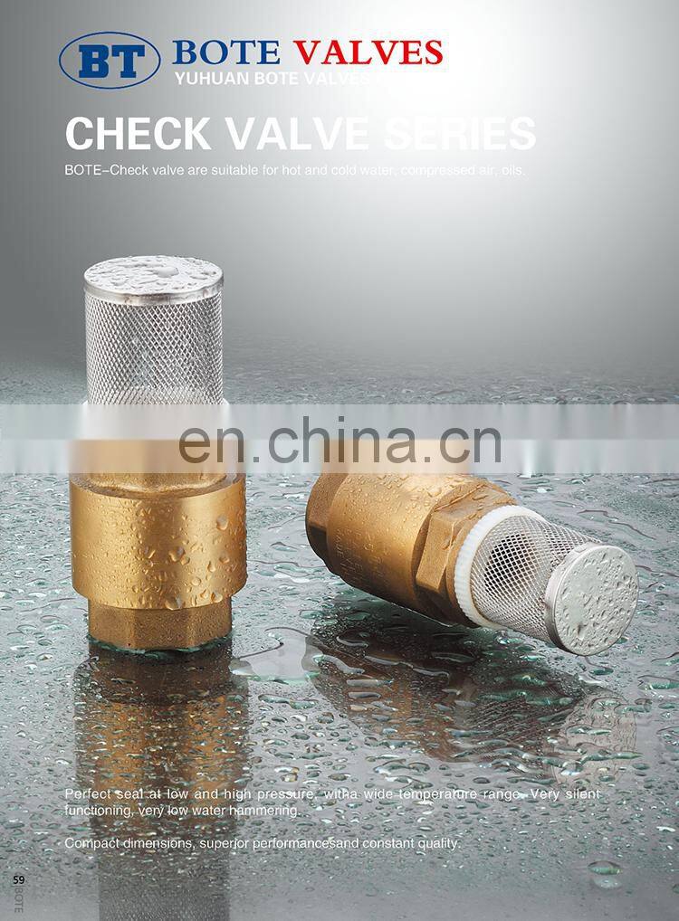 BT5008 high quality brass forged foot valve