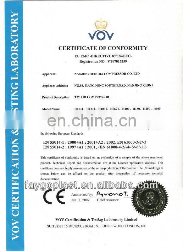 piston 10HP air compressor