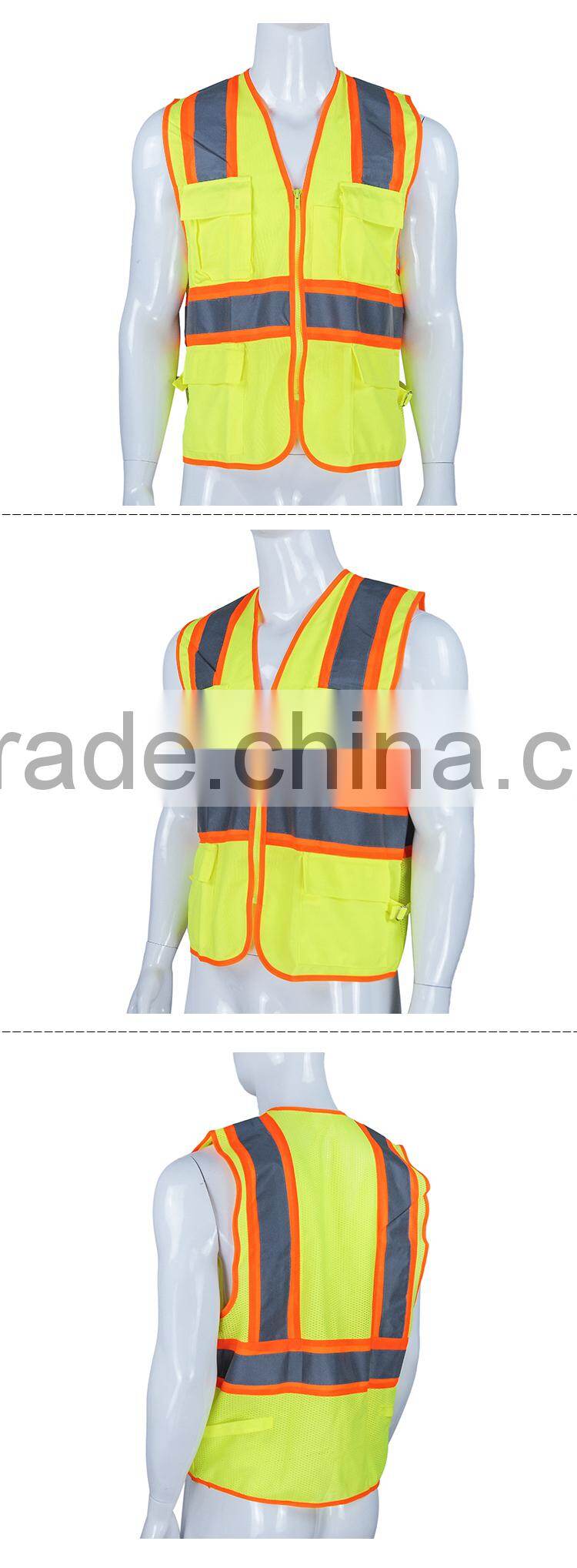 Cheap high visible road safety reflective vest RF040A