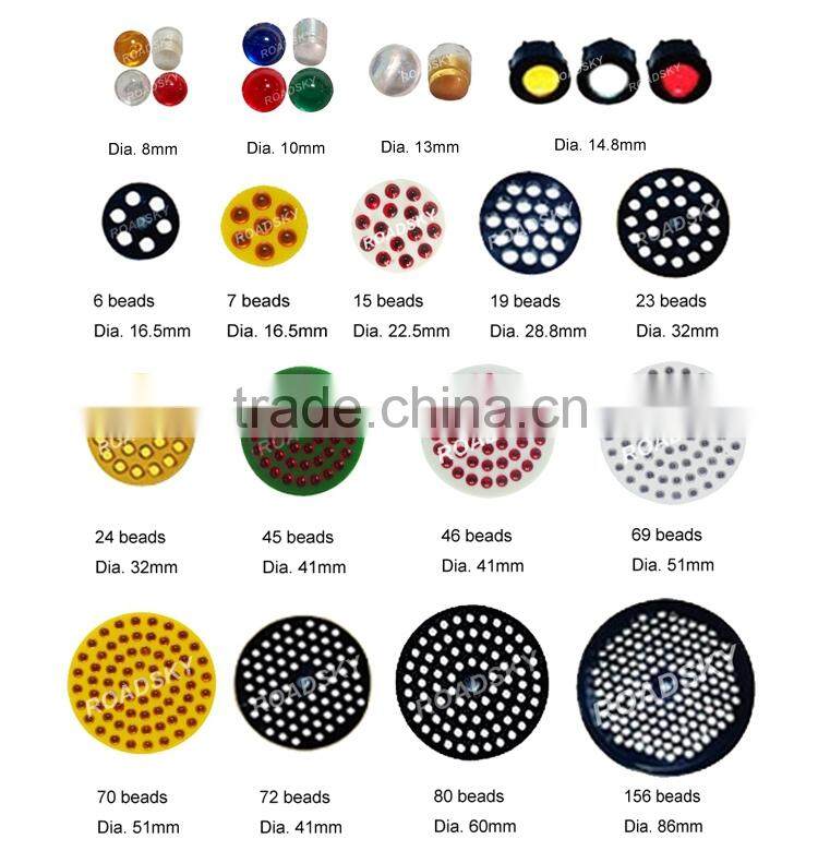 Visible Warning Anti-press Yellow Glass Reflector Road Marking