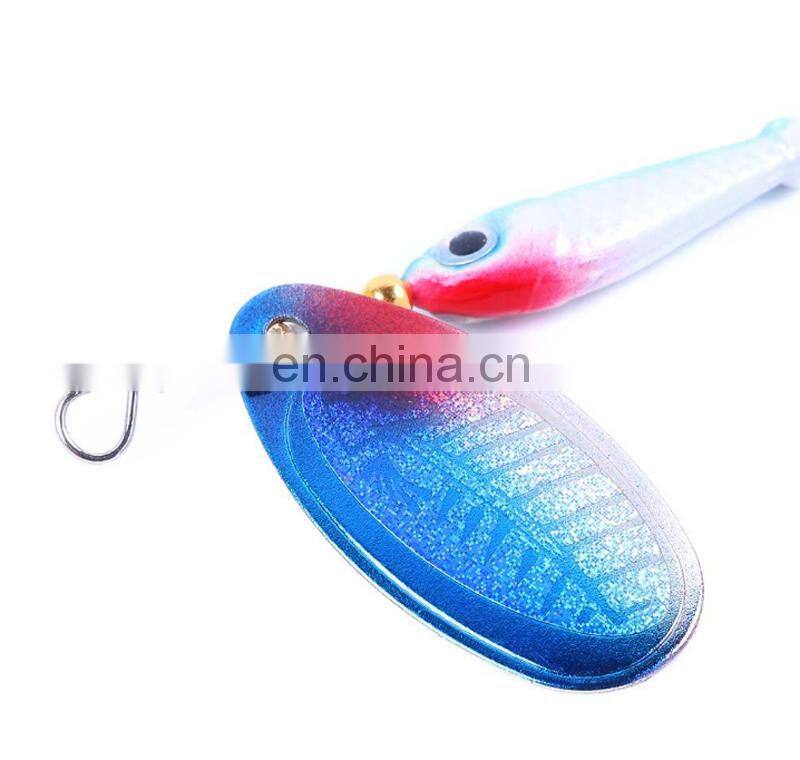 9g Freshwater Fish Bait Fischkoder Treble Hook Metallkoder Tackle Metal Fishing Lure Lead Fish With Spoon