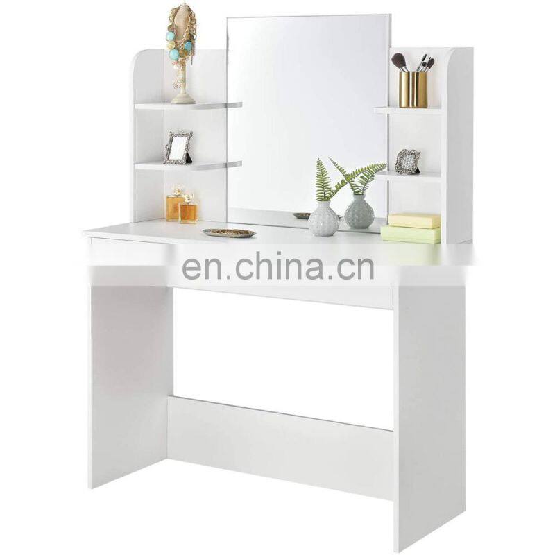 Wholesale Vanity Set Dressing Table Lady Makeup Table with Mirror Wooden Dressers