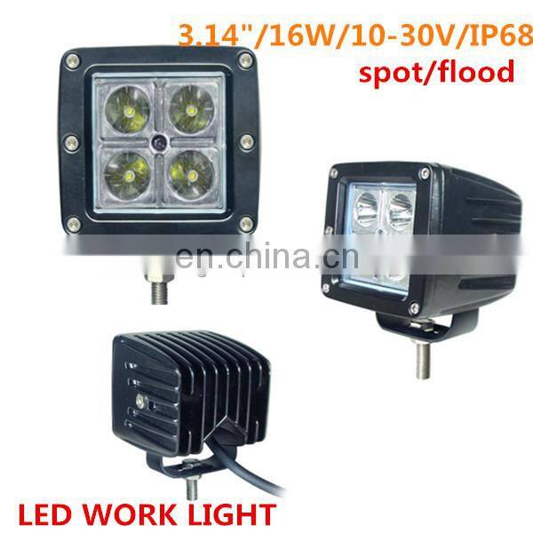 12w led work light car lamps IP68 led driving light 10-30V LED813W