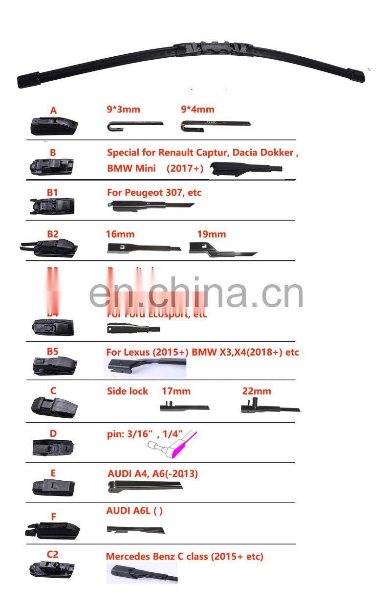 China Factory Direct High Quality Multi-Function soft windshield wiper blade