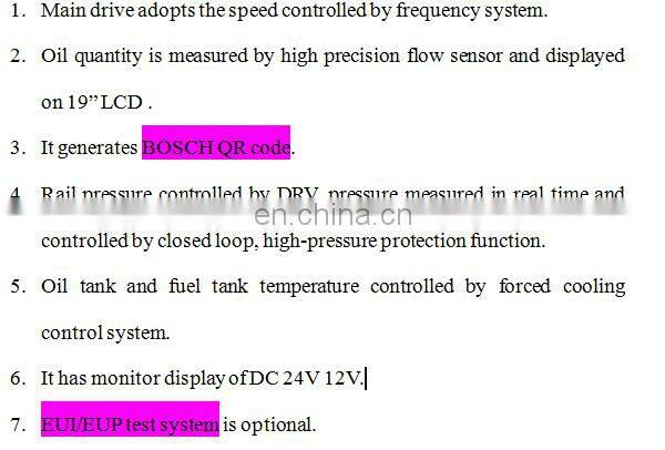 diesel injection pump test bench CRS728C test bench common rail turbocharger test bench