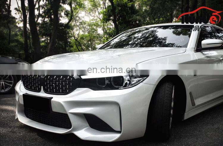 Runde New Arrival Car Modification PP Material GTS Style Front Bumper Front Lip Suitable For BMW 5Series G30 G38 Body Kit