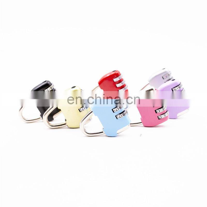 Small size 3 Digital Security luggage password locks Anti-Rust zinc alloy Combination code Lock