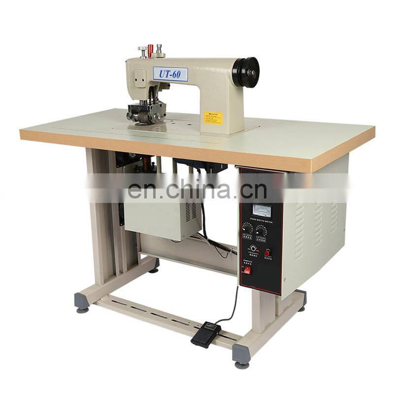 UT60 Disposable Non Woven Pillow Cover Ultrasonic Sewing Machine, table cloth ultrasound lacing equipment