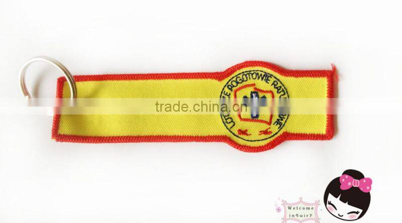 Custom fabrics plane badge key ring Embroidery Patch