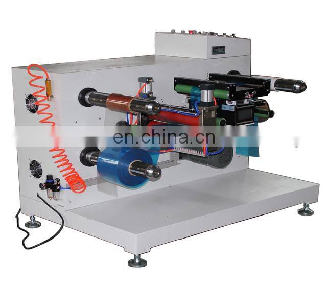 Plastic film label paper unwind and rewind machine
