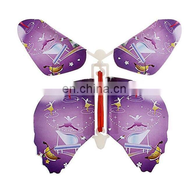 Magic Butterfly Flying in the Book Fairy Rubber Band Powered Wind Up Butterfly Toy Great Surprise for Wedding And Birthday Gifts