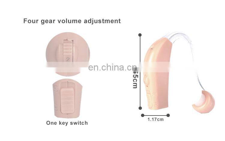 Wholesale OEM Manufacturer Good Price BTE Deaf Aid Noise Reduction Quickly For Deaf Portable Hearing Aids