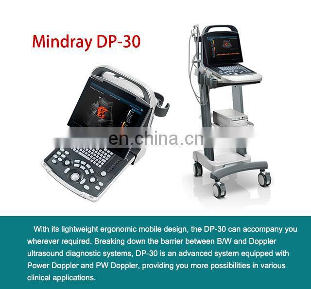 Good Quality Original Mindray DP-30 BW Portable Full digital ultrasound device Mindray DP 30 ultrasound machine