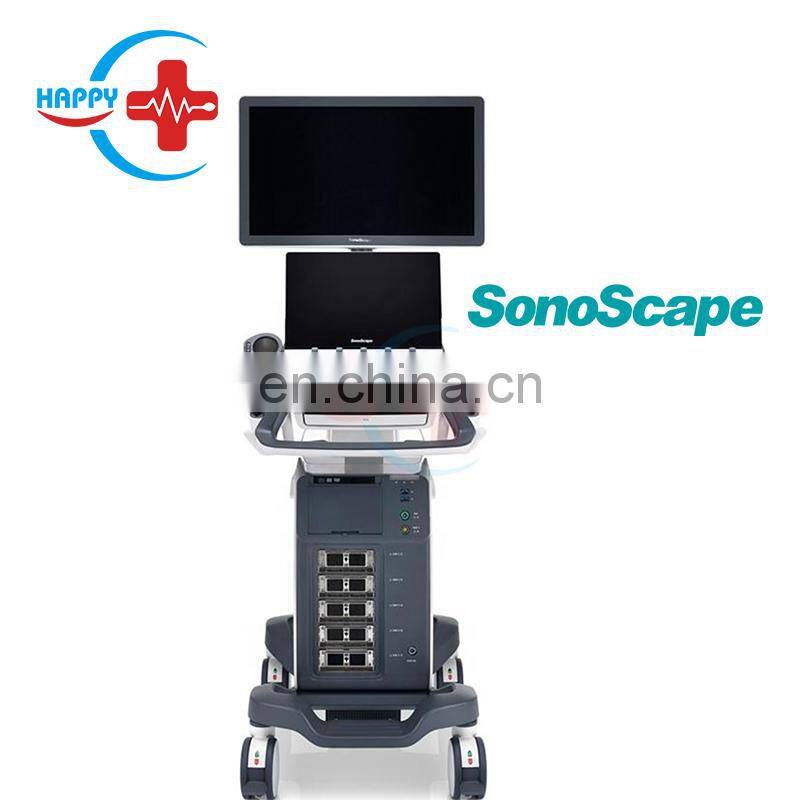 Latest Version Sonoscape P15 Trolley Color Ultrasound machine /cw color doppler ultrasound Sonoscape P15