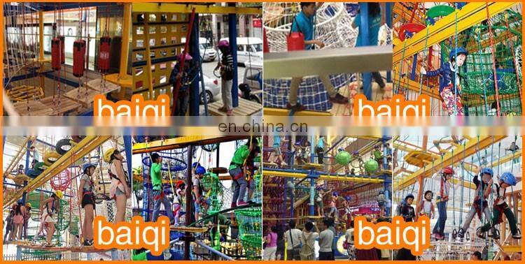 Customized High Rope Adventure Park Equipment Challenging Adventure Ropes Course for Kids