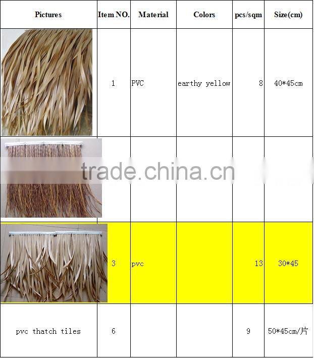 plastic thatch tiles wholesale manufacturer