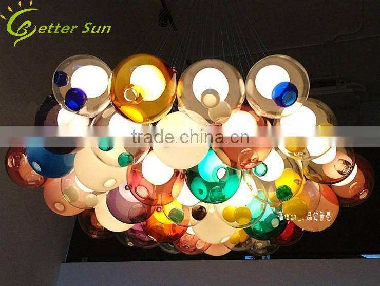 Modern Glossy Decorative Hanging Glass Pendant Light