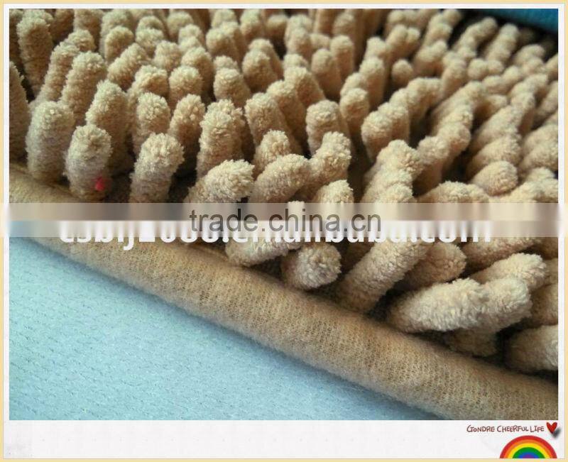 chenille mat with features of super absorption and soft touch