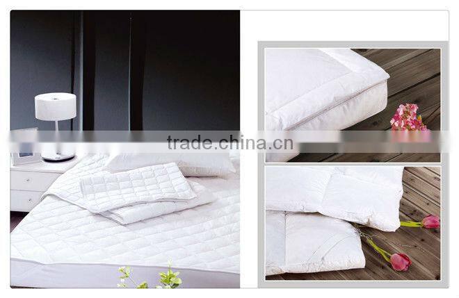 40s white plain star hotel bedding set