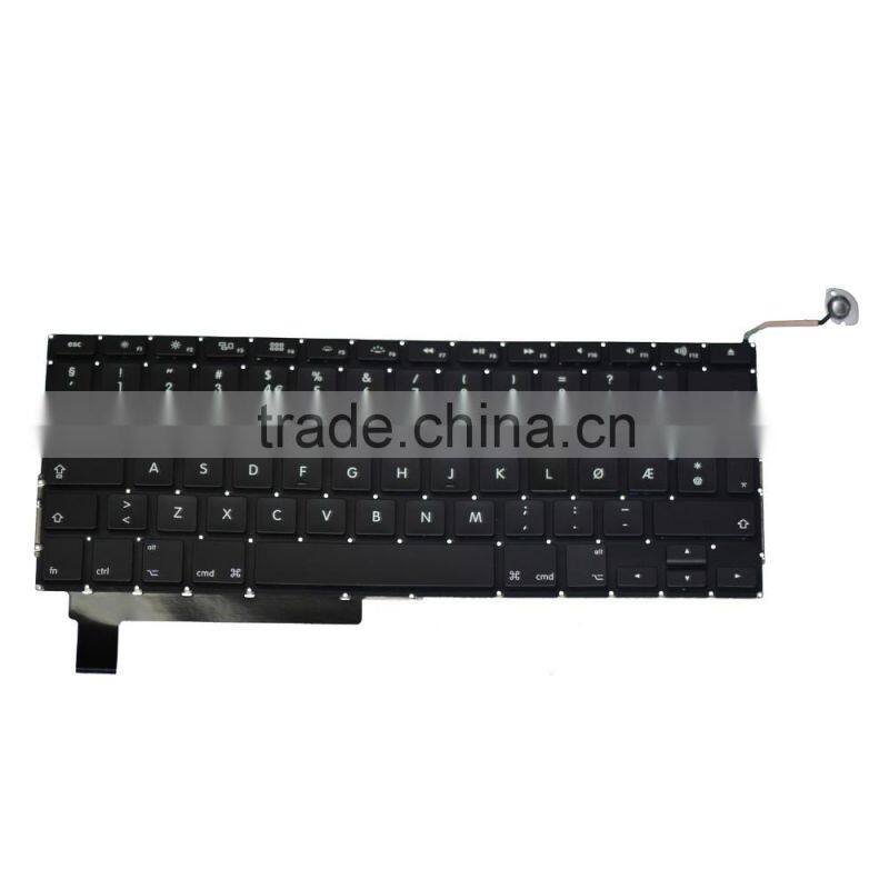 Factory Norwegian Laptop keyboard Replacement For Macbook Pro A1286 2008-2012