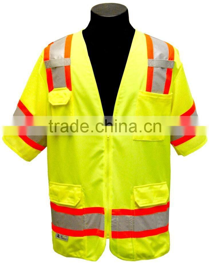 short sleeve hi vis reflective vest