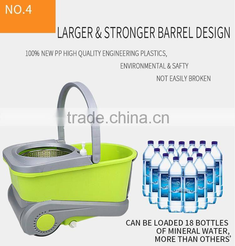 Wholesale 360 spin tornado mop with big wheel