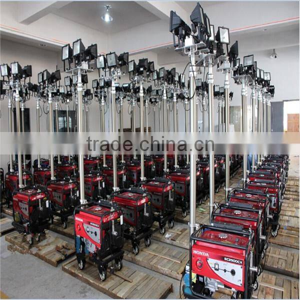 2016 hengwang High brightness 3 year warranty yanmar mobile tower light with cheap price