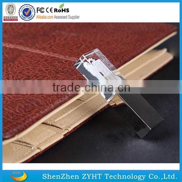 1gb factory price engraved logo crystal usb flash drive