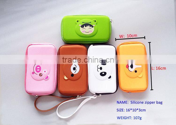 Promotional cheap jelly zipper coin purse