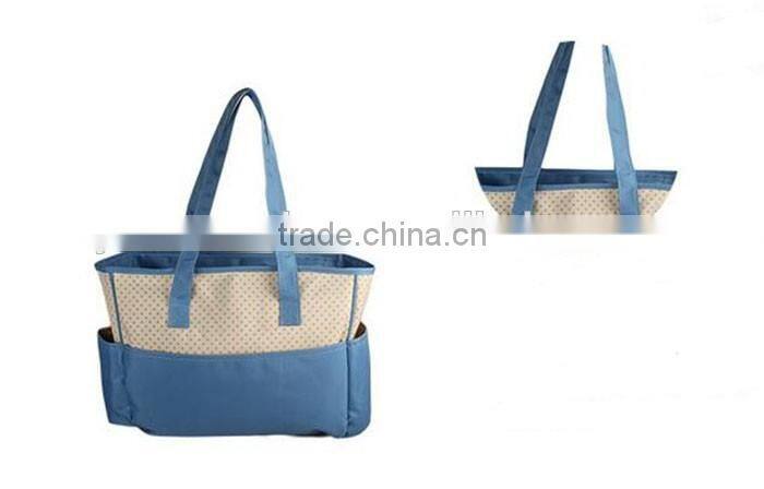 Wholesale tote one shoulder mommy baby bag diaper bag
