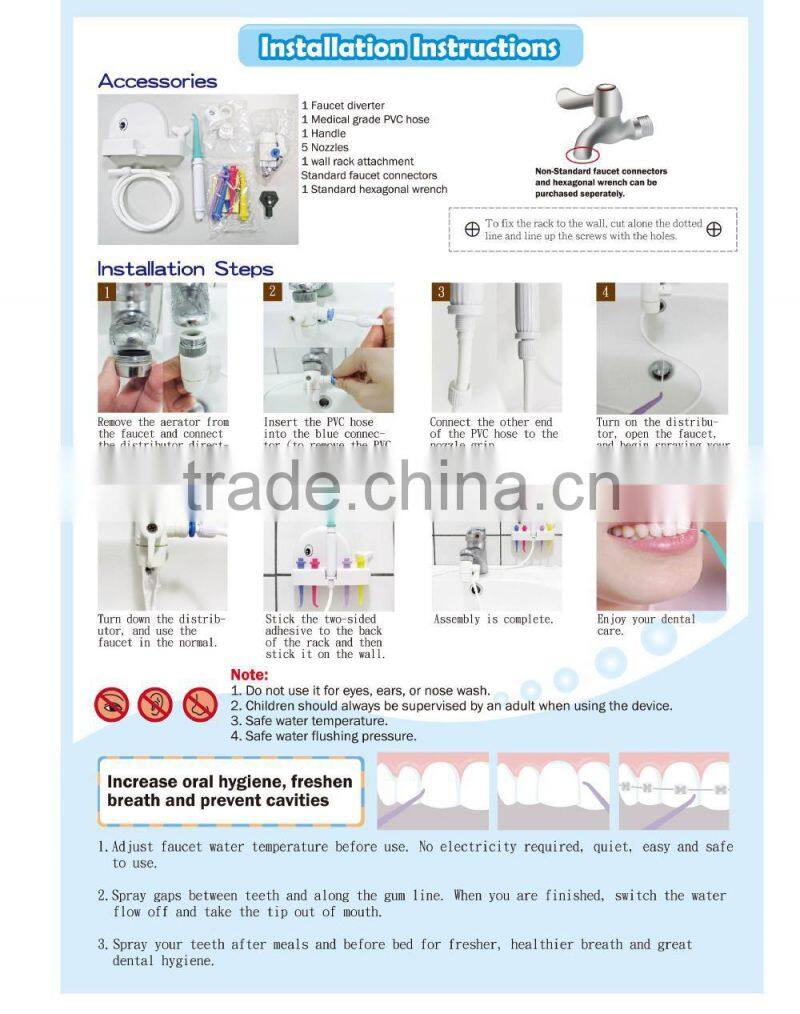TAIWAN A+ Dental Spa oral irrigator, floss teeth cleaning machine. irrigation equipment