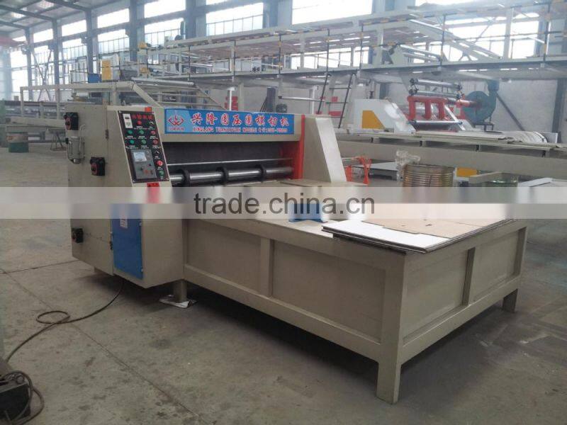 semi-auto corrugated cardboard rotary die cutting machinery