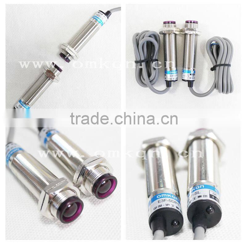 M18 PNP NC through beam 5m photoelectric sensor switch E3F-5DP2 E3F-5L