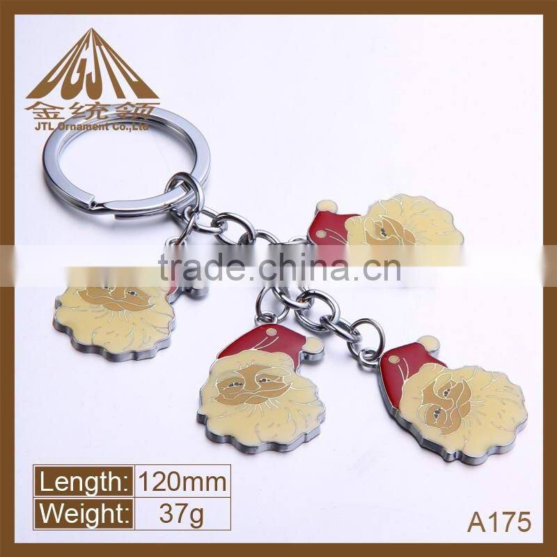 Fashion metal father christmas key chain