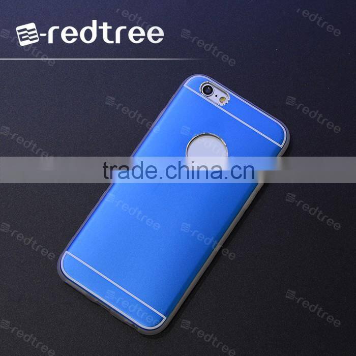 aluminum+matte tpu cell phone cases for brand mobiles
