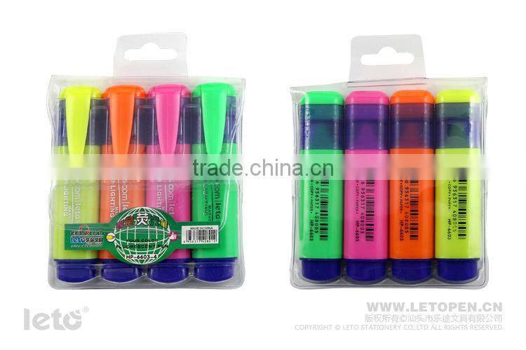 Highlighter Maker Fluorescent Pen with Chisel Nib HP-6603